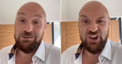 Tyson Fury hits out at Anthony Joshua and Oleksandr Usyk in "s***house" rant