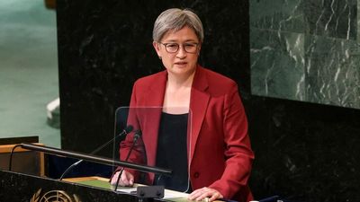 Penny Wong has criticised Vladimir Putin's 'desperate' nuclear threats in UN General Assembly speech
