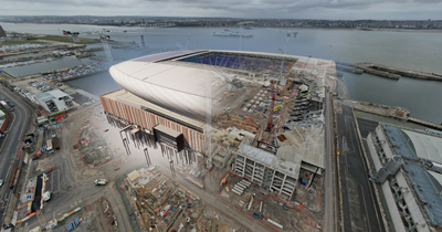 Everton new stadium 'completed' in stunning virtual model