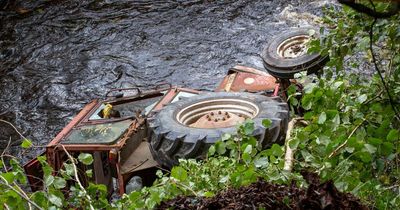 Search launched for driver after overturned tractor found in Irish river