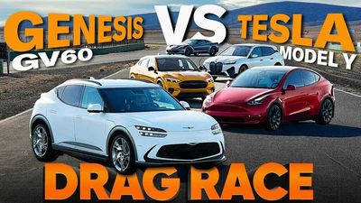 Genesis GV60 Wins Drag Races Against Three Electric SUVs And A Corvette C7