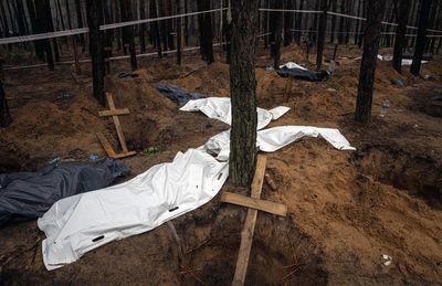 Ukraine finds evidence of torture on bodies exhumed from Izyum burial site