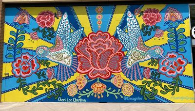 With her hummingbird mural in Lincoln Park, Cheri Lee Charlton aims to draw you in to linger
