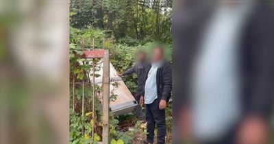 Furious dad confronts fly tippers as they chuck 6ft fridge next to his house