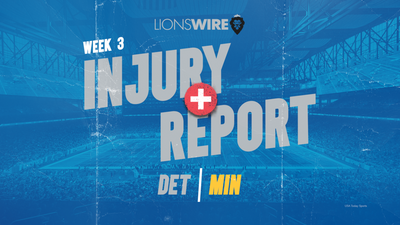 Lions final injury report for Week 3: 4 key players listed as questionable