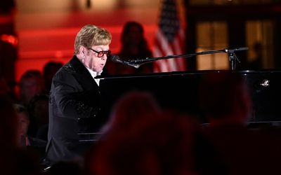 Elton John, a Trump favorite, sings at Biden White House