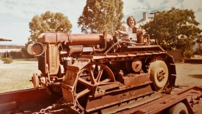 Midwest farmer says it's time to pass on the joy of her mammoth antique tractor collection ahead of sale