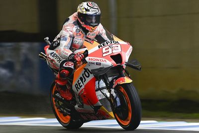 Japan MotoGP: Marquez tops wet FP2 from Martin