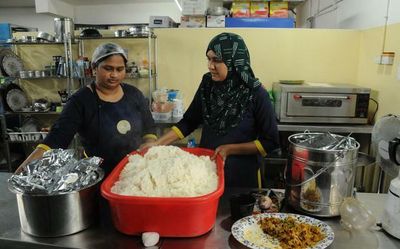 Dawat-e-Hyderabadi with ladies of Luqma kitchen studio