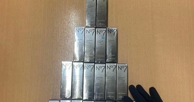 Shoplifter left 'red-faced' after being caught with haul of make up