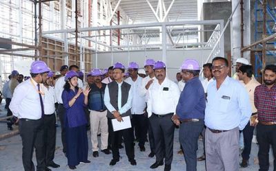 Airport construction inspected in Shivamogga