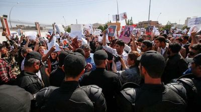 Kurdish Protesters Rally in Erbil over Amini's Death in Iran