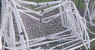 Falls Park football nets trashed ahead of young people's tournament