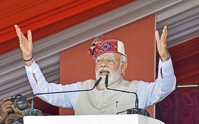 Modi sounds poll bugle in Himachal Pradesh