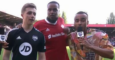 Chunkz forced to flee interview after pitch invasion at Sidemen charity match