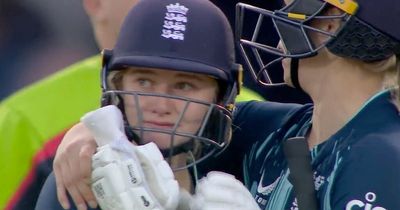 Charlie Dean left in tears and England fans boo controversial end to ODI vs India