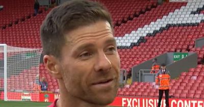 Xabi Alonso explains what returning to Anfield meant to him in Liverpool legends match