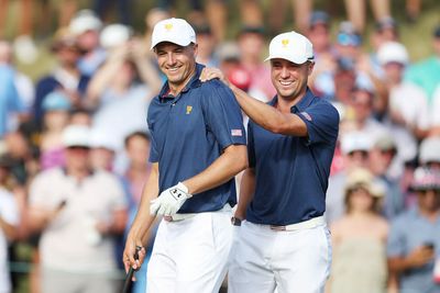 Presidents Cup: Jordan Spieth, Justin Thomas remain unbeaten while Internationals win first session of the week in Saturday four-ball