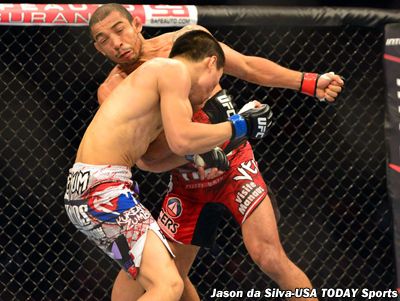 Free fight: Jose Aldo defends his featherweight title with TKO of ‘Korean Zombie’ at UFC 163