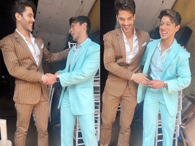 Naagin 6 fame Simba Nagpal and Pratik Sehajpal share a glimpse of their bond on set, call each other “Brothers in blood”