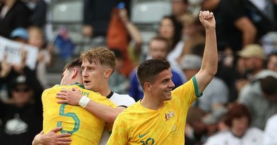 Hearts star Cammy Devlin makes Australia debut as Hibs hero Jason Cummings nets on Socceroos bow