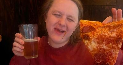 Lewis Capaldi eats massive Manchester pizza to celebrate epic milestone