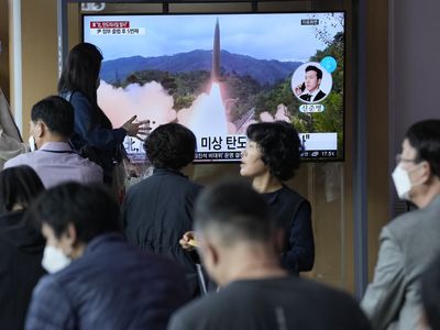 North Korea test-fires missile toward sea as U.S. visit South