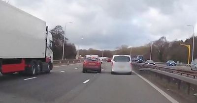 Shocking moment driver takes beer from stag do bus while driving 70mph on motorway