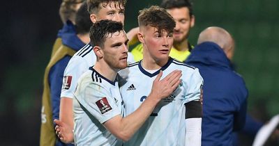 Everton defender Nathan Patterson issued with Andy Robertson challenge by Scotland team-mate