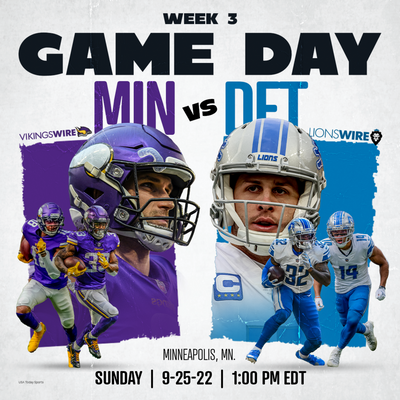 Lions vs. Vikings: 4 keys to victory for Detroit in Week 3