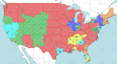 NFL Week 3 TV coverage maps