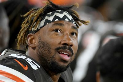 Myles Garrett gives coy response to question about players only meeting held ahead of matchup vs. Steelers
