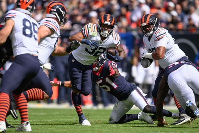 Bears RB David Montgomery exits game with ankle/knee injury