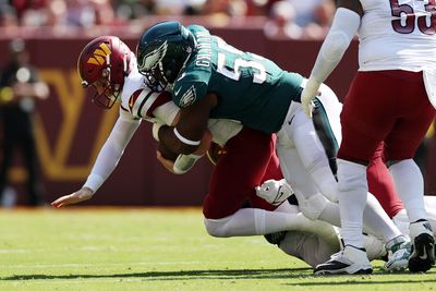 Watch: Eagles DE Brandon Graham with the strip sack on Carson Wentz