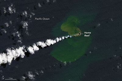 A new island has emerged out of the Pacific Ocean, but it may soon disappear