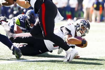 Watch: Falcons QB Marcus Mariota rushes for TD vs. Seahawks