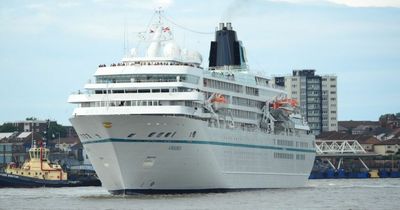 Giant cruise ship MS Amadea makes return visit to Liverpool