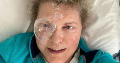 Mum at risk of going blind after getting two holes in her eye during nightmare holiday