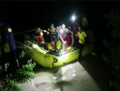 Uttarakhand: SDRF rescues five people stranded on island in Sahaspur river in Dehradun