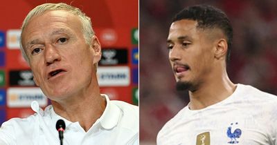 Didier Deschamps explains why he hooked William Saliba at half-time in France defeat