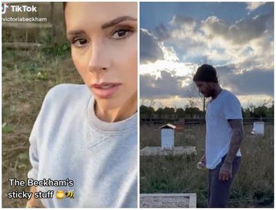 ‘Gonna mark it out of 10’: Victoria Beckham jokes about ‘David’s sticky stuff’ in hilarious TikTok