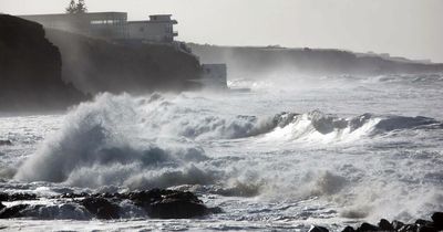 Storm Hermine warning with intense rainfall and flooding risk on Canary Islands