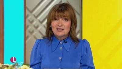 Lorraine Kelly admits she’s hungover on air after ‘partying all weekend’ celebrating her wedding anniversary