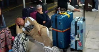 Holiday hell for pensioners as travellers sleep on pavement amid 70-HOUR TUI delays