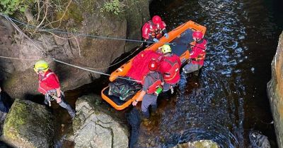 Man rescued after falling 20m at popular Lake District waterfall