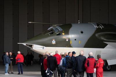 Plane that formed part of UK’s Cold War nuclear deterrent goes on display