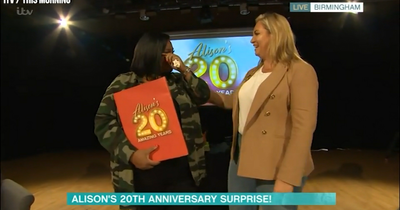 Alison Hammond breaks down following anniversary surprise