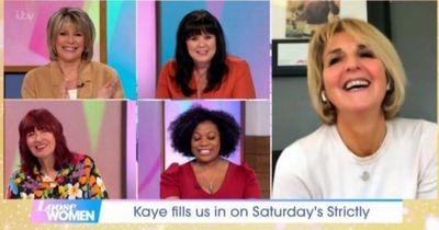 Strictly's Kaye Adams tells Loose Women co-stars she felt ‘so far out of comfort zone’ during first live show