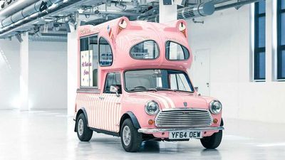 This Classic Mini Pickup Spent Its Life As A Cute Ice Cream Van