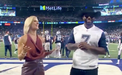 NFL fans were delighted by Dez Bryant hyping up Dallas when he showed up to Cowboys-Giants